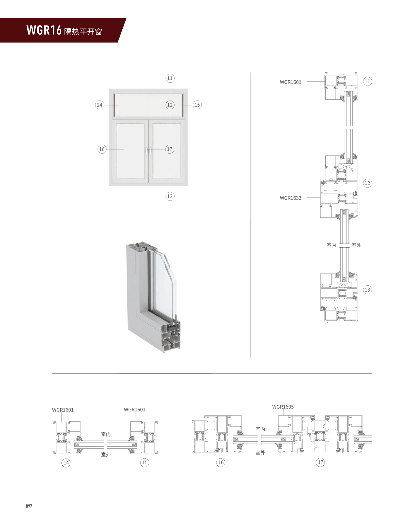 WGR16隔热平开门、窗