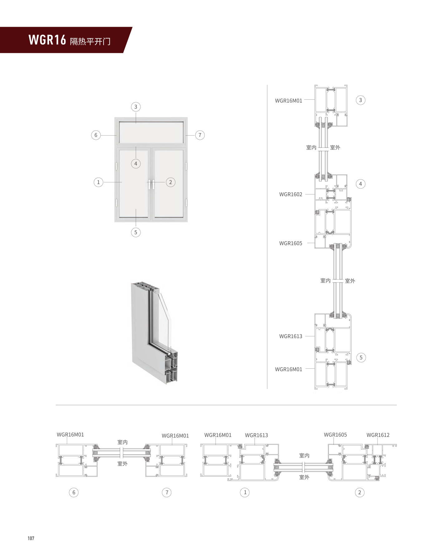 WGR16隔热平开门、窗
